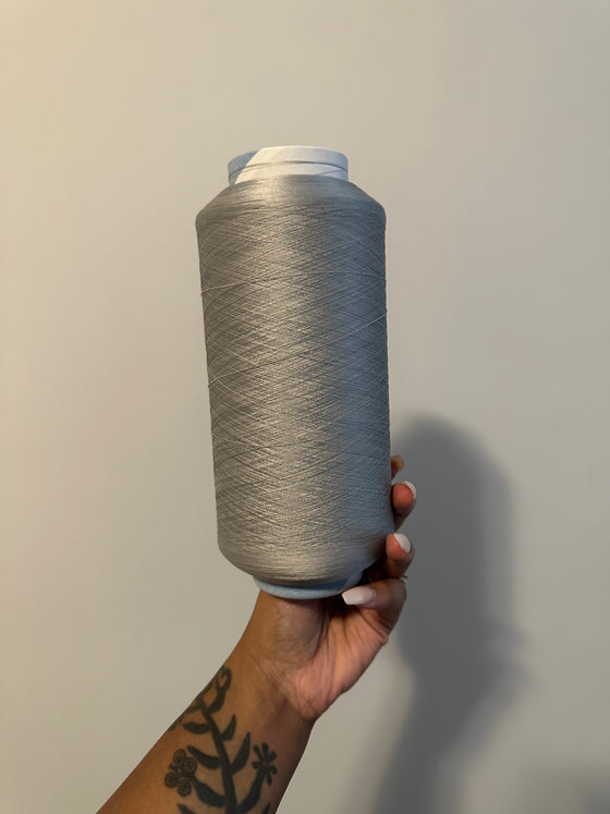 Jumbo Silver Wooly Thread