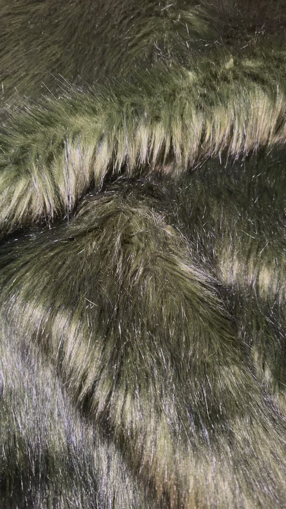 Deep Green Faux Fur